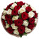 bouquet of red and white roses. Papua New Guinea