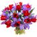 bouquet of tulips and irises. Papua New Guinea